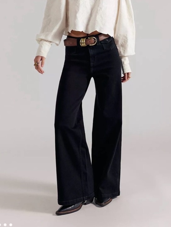 Free People Denim - Free People We The Free Kellee High-Rise Palazzo Jeans